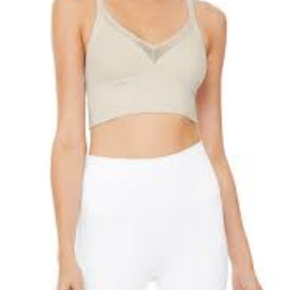 ALO Yoga Other - ALO YOGA NWOT Sneak Long Yoga Bra in Bone Size S